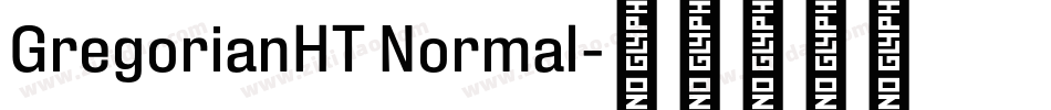 GregorianHT Normal字体转换